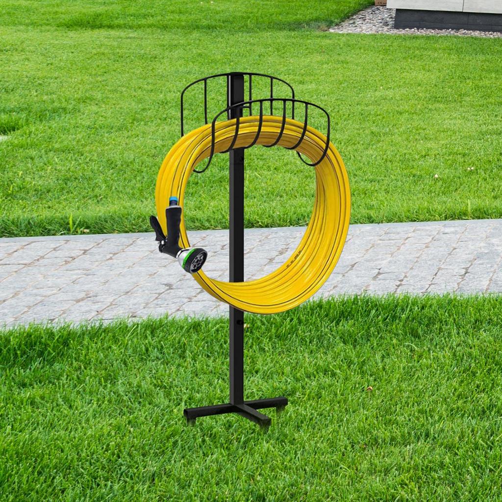 Garden Pipe Stand Heavy Duty Garden Water Hose Storage Organizer Garden Hose Holder for Outside Garden Outdoor Lawn Yard