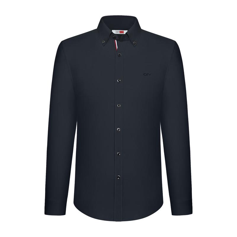 Goldlion GY Men's Silk Blend Easy-Care Long Sleeve Shirt