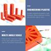 4PCS 90 Degree Right Angle Clamps Set 3/4/6 Inch Plastic Positioning Ruler for Woodworking Measuring Fixing Auxiliary Tools
