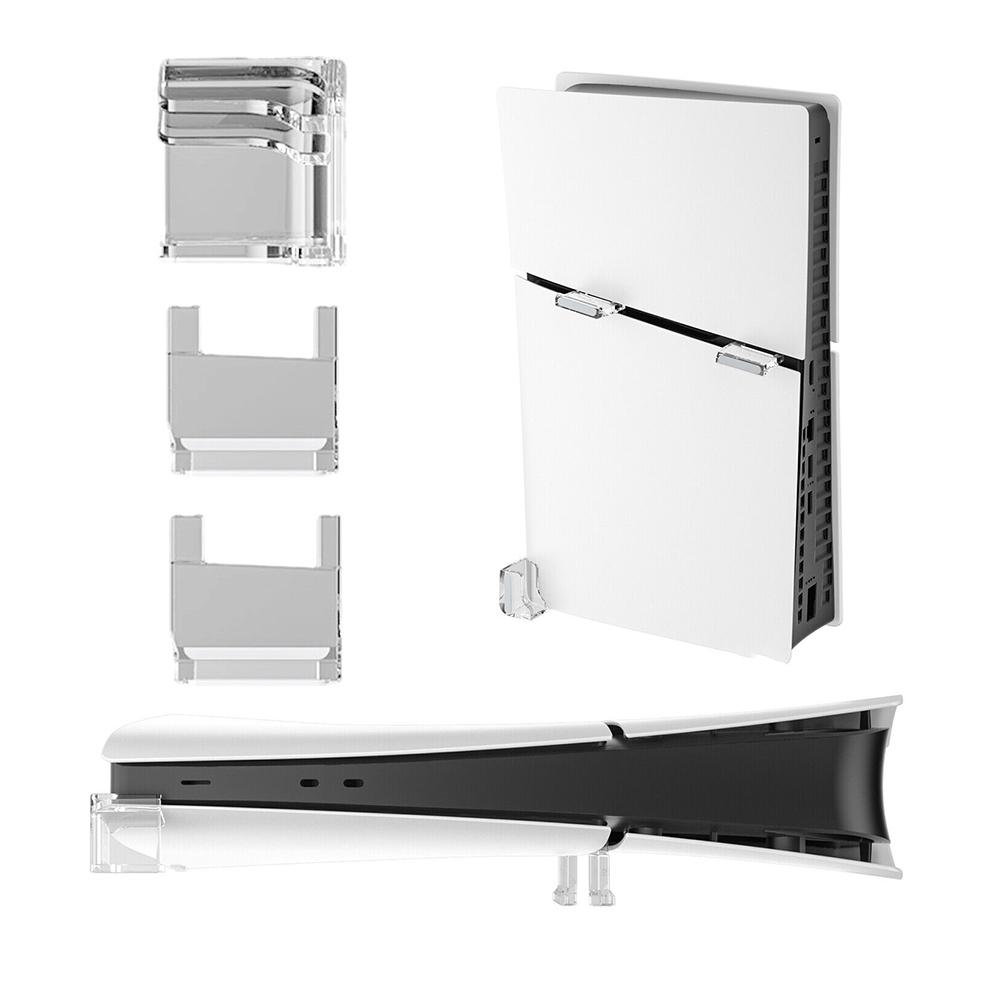 For Ps5 Slim Transparent Acrylic Stand Triangle Square Styles Host Horizontal Desktop Placement Bracket For PS5 Slim Accessories