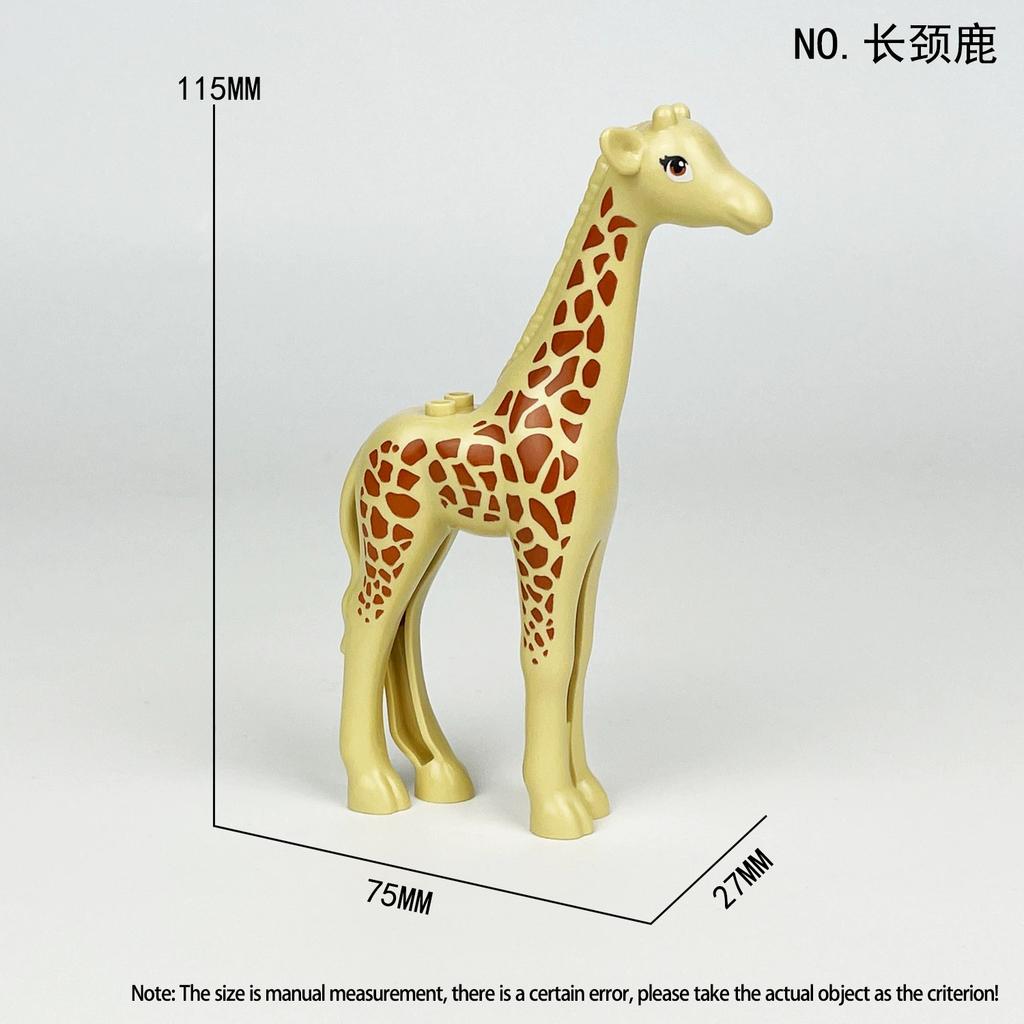 NEU Tiere Welt Szene Elefant Männlicher Elefant Kamel Elch Gorilla Giraffe Pferd Teile Bausteine Modellsets Steine Kinder Bausätze