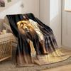 Jesus Lion Blanket  Printed Blanket for Living Room Bed Couch lunch break Soft Cozy Blanket for Friend's festival Gift