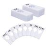 8Pcs Round/Square Closet Hanger Dividers Garment Tags Clothing Size Marking Ring  Home