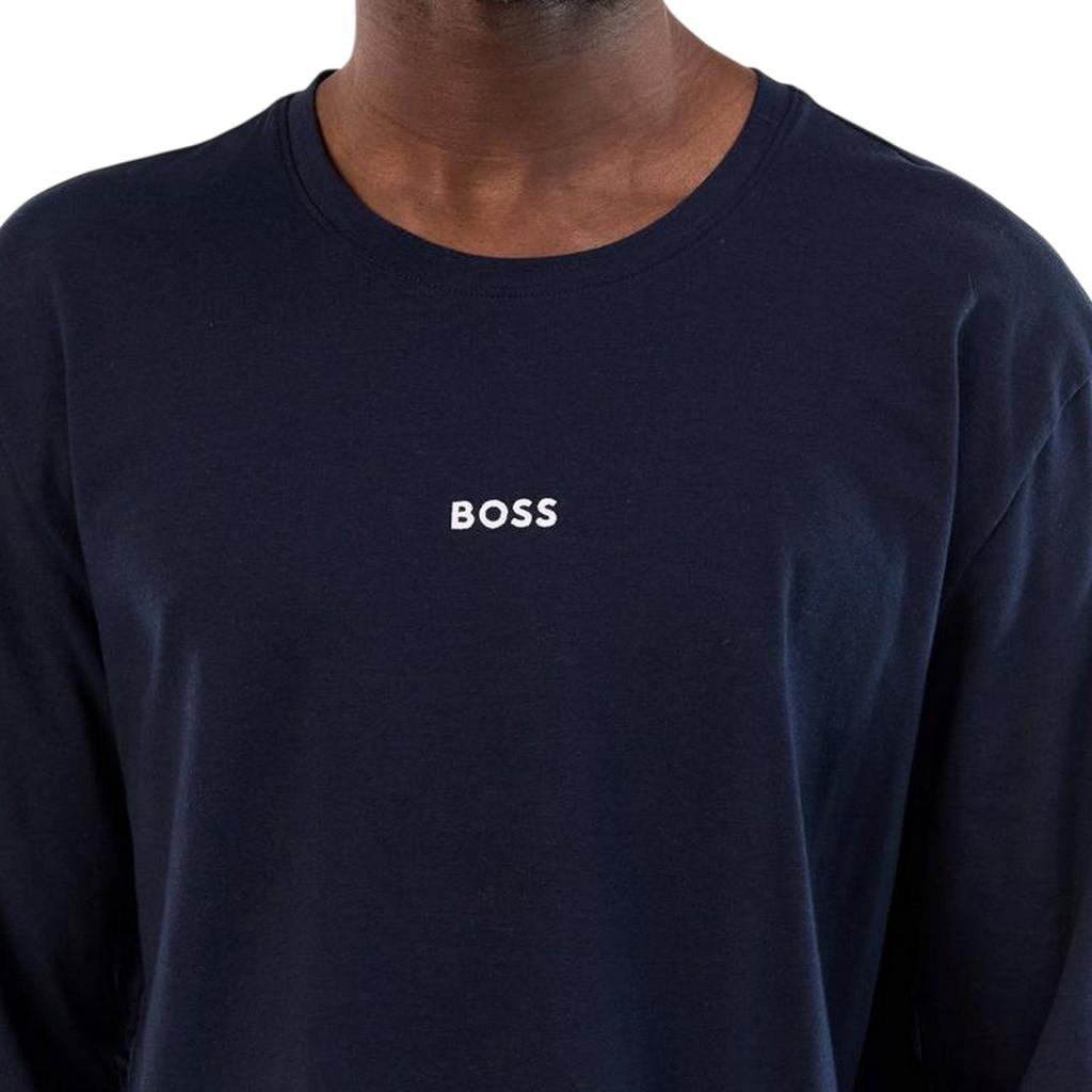 BOSS Mens Logo Long-Sleeved Holiday T-Shirt