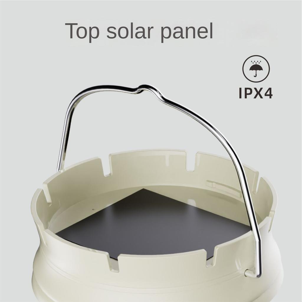 New solar camping lamp, outdoor camping lamp, retro atmosphere tent lamp, camp lamp, COB lighting portable lamp