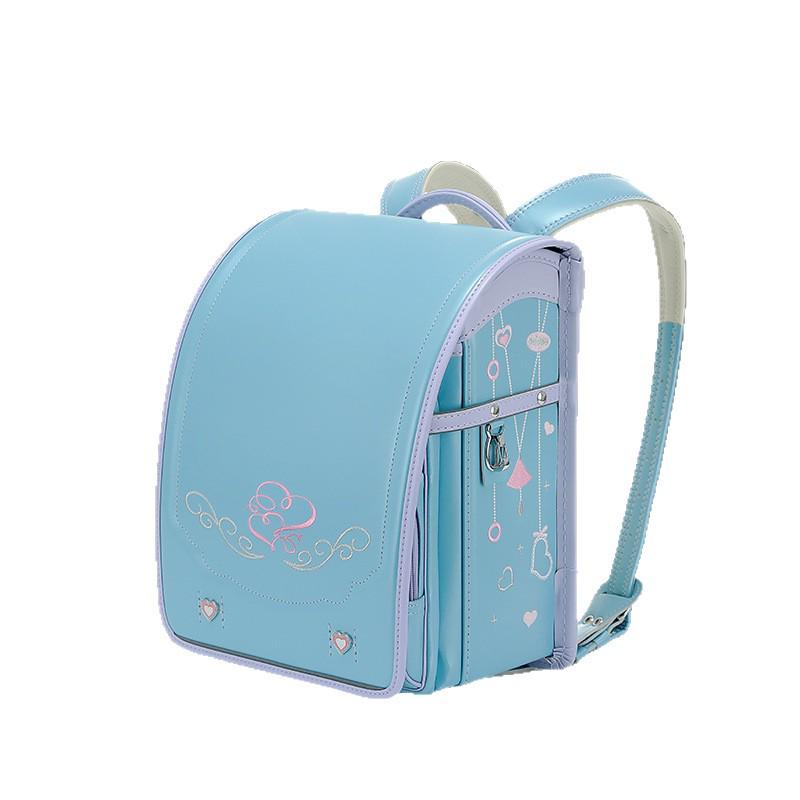 Zaino scolastico leggero per bambine giapponesi con protezione per la schiena per le classi 1-6