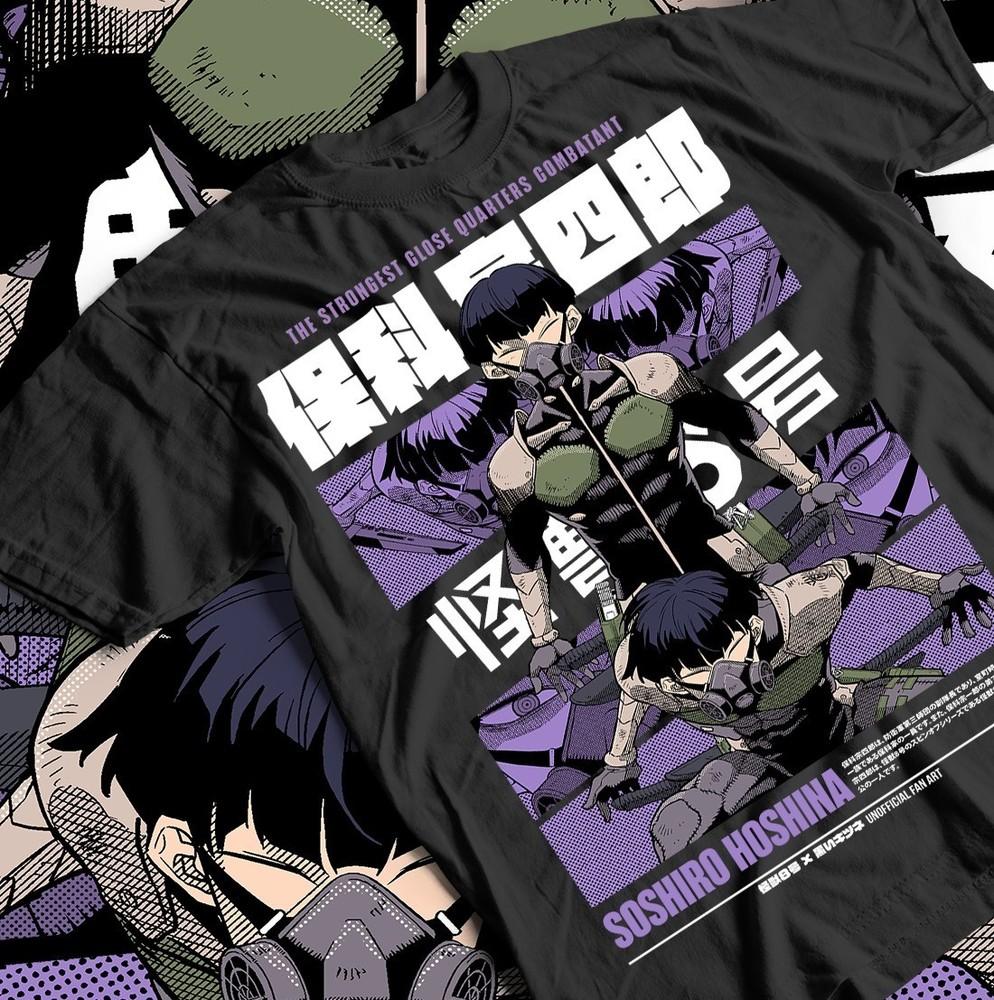 

Kaiju no 8 T-shirt, Mina Shiro, Anime Horror Tee, Manga Gift Shirt, Unisex S