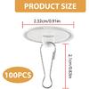 200 Pcs Adhesive Ceiling Hooks, Self-Adhesive No-Drill Hanging Hooks, Damage-Free Removable Small Things for Ceiling Decor Party Wedding Festival