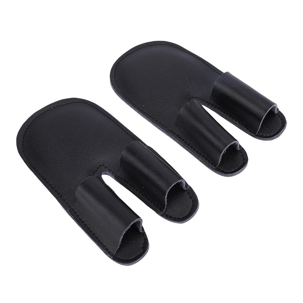 2pcs Baseball Finger Guard PU Leather Thickened Palm Shock Absorbing Sports Finger Sleeve Outdoor Training   Gear