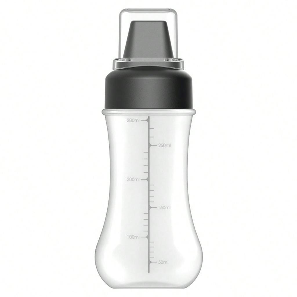 1 pz Bottiglia Squeeze per Salse da Cucina con Coperchio Antipolvere, Adatta per Condimenti per Insalata, Ketchup, Bottiglia per Salse in Stile Squeeze, Utensile da Cucina Multifunzione a 5 Fori