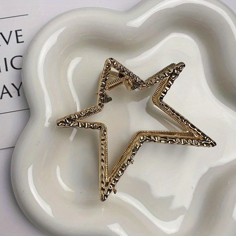 

Женская летняя металлическая заколка-краб для волос, большая заколка для волос в виде плавника акулы для затылка, эксклюзивная заколка для волос, новый дизайнерский аксессуар-гребень для волос золотой