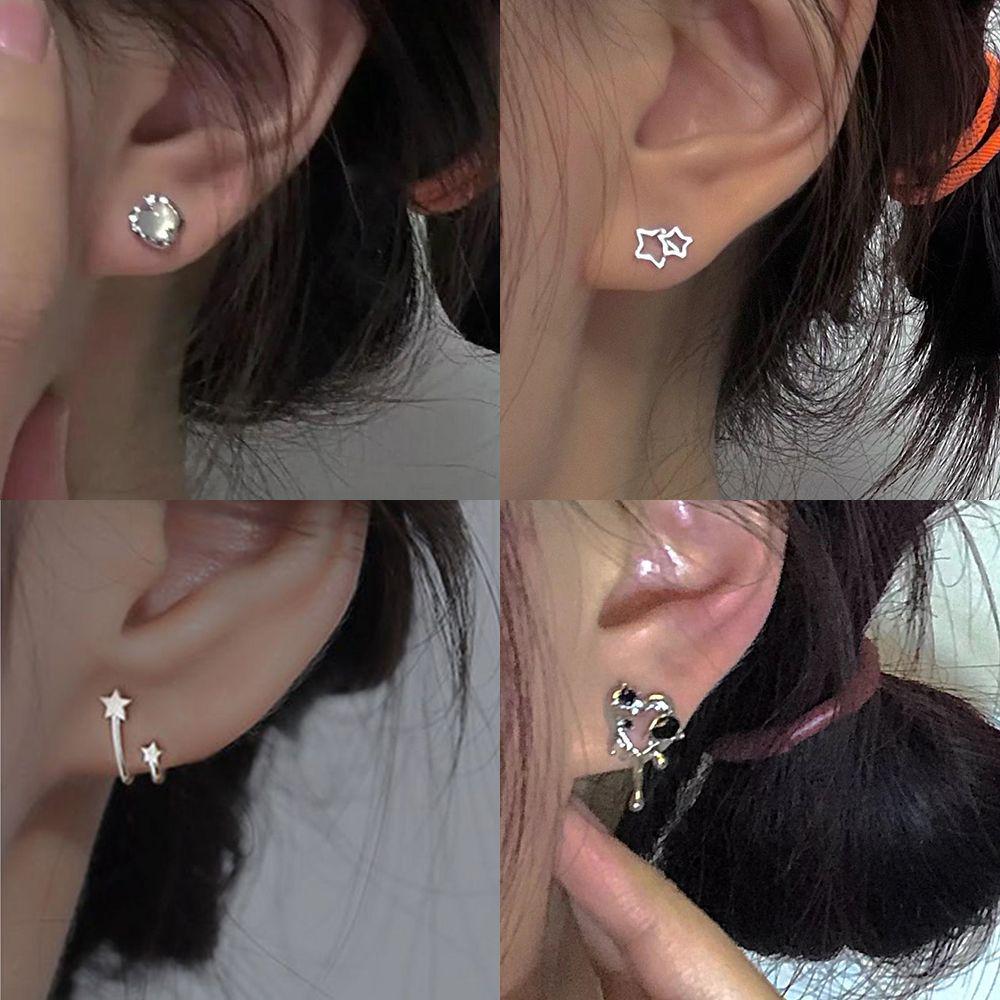 Cercei Nișă Stil Aloof: Argint Sterling 925 cu Eleganță de Basm, Design Minimalist în Stil Național.