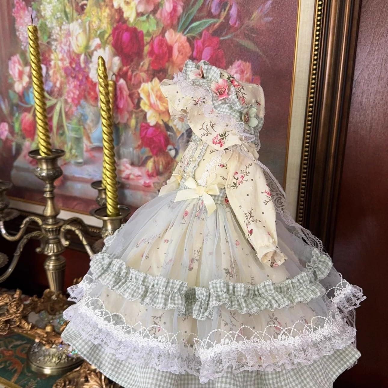 HAMRETHYPPZ 14 16 13 BJD Кукла на шаровых шарнирах Платье, Костюм для куклы, Наряд горничной для куклы, Белая юбка горничной, Юбка принцессы, Юбка горничной, Элегантная юбка принцессы,