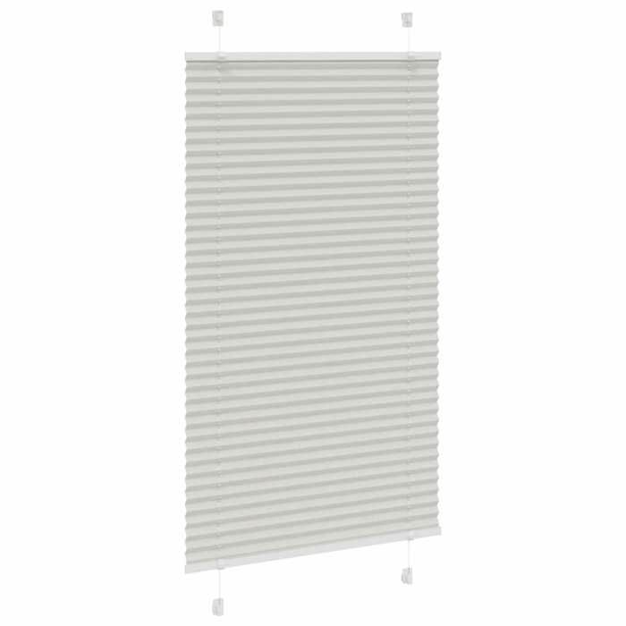 VidaXL Store Plissé Gris Clair 70x100 Cm Largeur Du Tissu 69,4 Cm, Store Plissé De Fenêtre, Store Accordéon, Store Plissé De 4015324