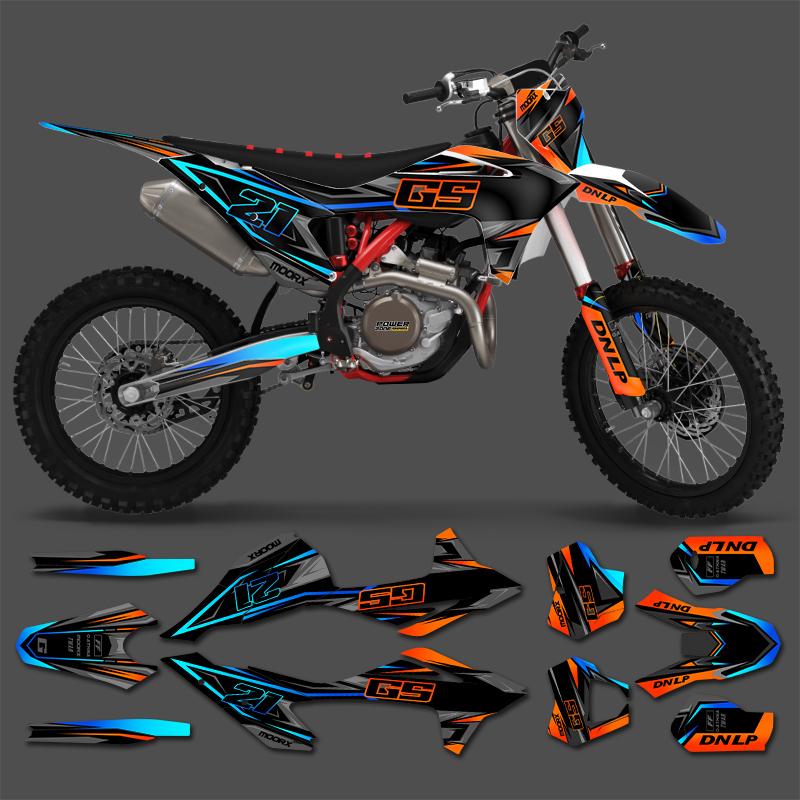 PowerZone For GASGAS Custom Team Graphics Backgrounds Decals Stickers Kit For GASGAS Gas Gas EC MC 2021 2022 2023