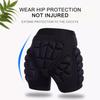3D Protective Padded Shorts Breathable Winter Skating Protective Hip Pad EVA Short Pants Protection for Hip Butt and Tailbone