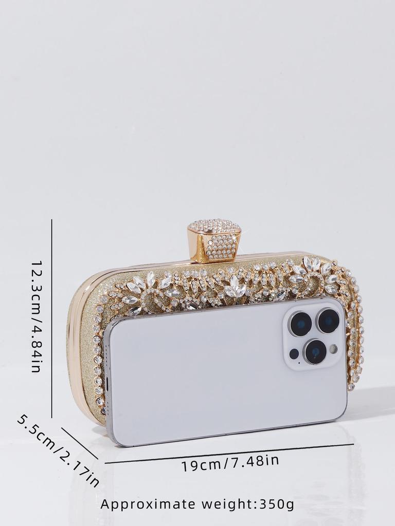 Elegant strassclutch - Europeisk amerikansk mode aftonväska