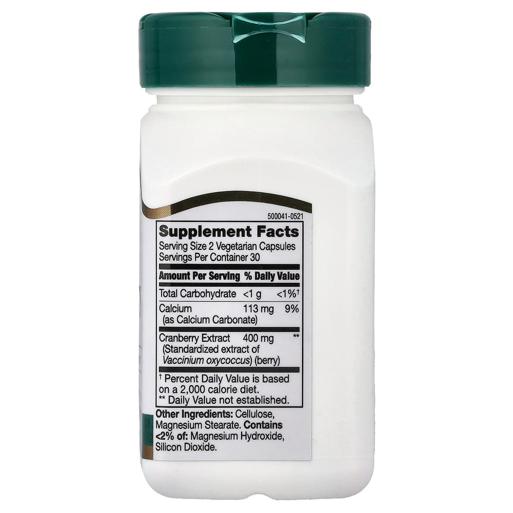 21st Century Sentry Standardized Cranberry Extract Veggie Capsules, 60 Count