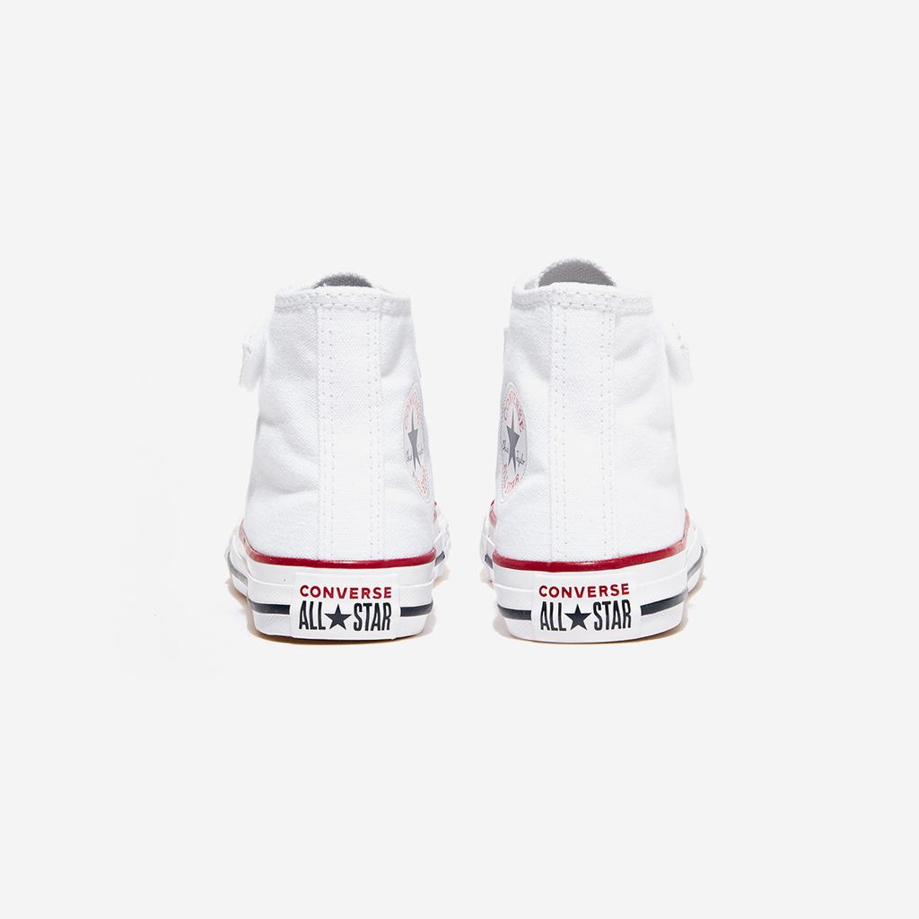 [Converse] Chuck Taylor All Star 1V Foundation Kids Black White High [372884C-WHITE/WHITE/NATURAL]