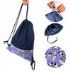 Women'S Backpack, Cotton String, Waterproof Bag, Purple, Doggie