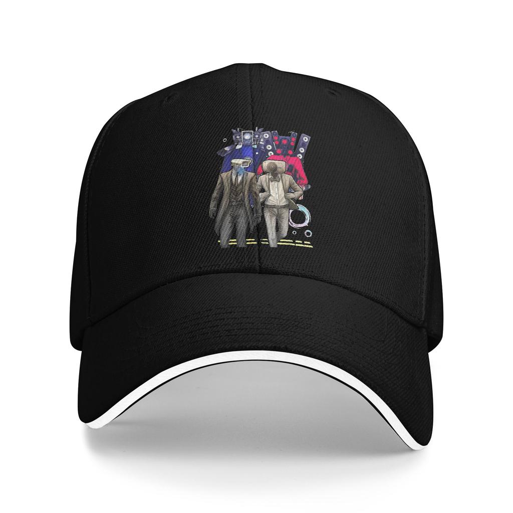 Skibidi Toilet Baseball Caps Casual  Sandwich Cap Unisex Polyester Sun Hat Running Golf