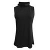 Women's Coloured High Neck Sleeveless Slim Fit Bottom Tank Top