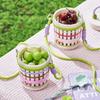 Fumede Double-Layer Portable Salad & Fruit Cup with Fork