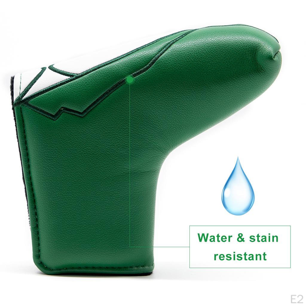 Waterproof Suit Jacket Embroidery Golf Putter Cover Club Blade Head Headcover Protective