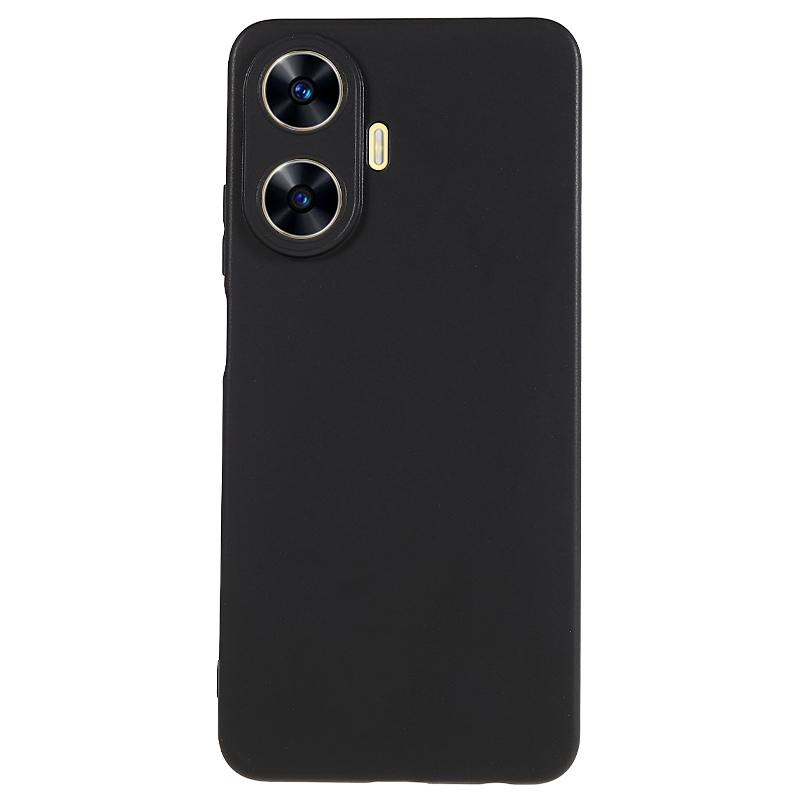 

Глянцевый чехол для телефона Realme C55 4G, противоударная мягкая TPU задняя крышка для мобильного телефона Black