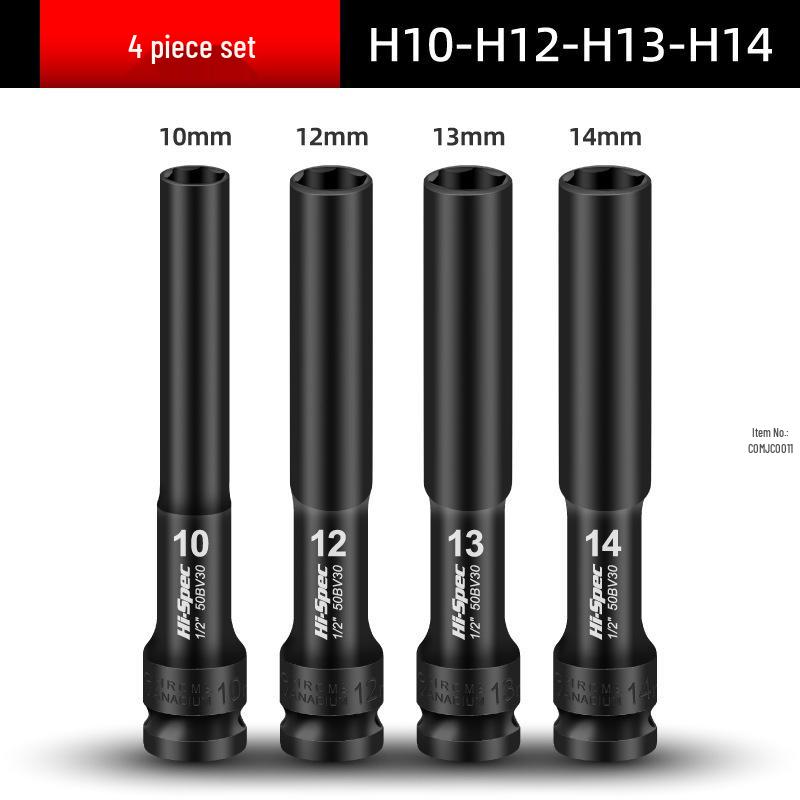 Electric Wrench Extended Thin-Walled Hex Socket Air Impact Tools for Motorcycle Repair