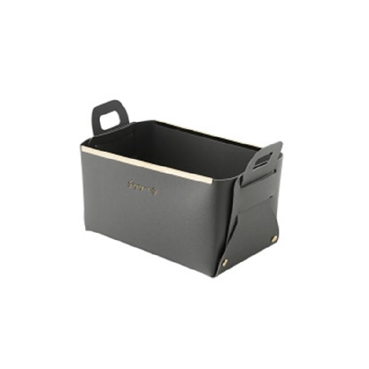 

Creative Leather Storage Boxes Small Things Collection Help You to Save Spac темно-серого