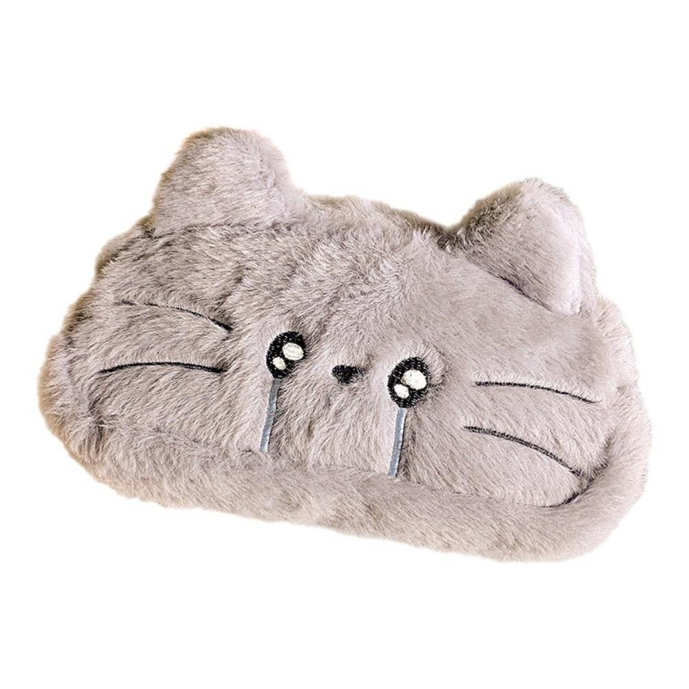 Funny Cat Plush Cat Pencil Case Kawaii Stationery Storage Bag Trendy Cat Pencil Pouch  Student Use
