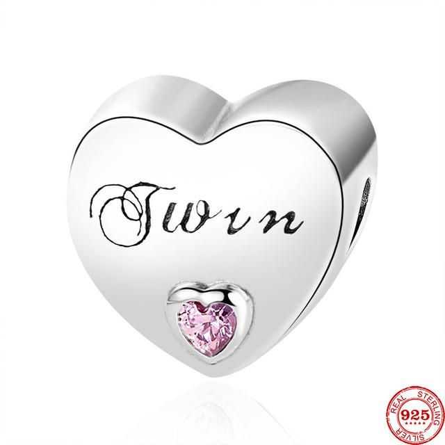 Fit Bracelet Original Mode 925 Argent Sterling Nan Grand-mère Papa Soeur Fille Femme Maman Meilleur Ami Tante Je T'aime Coeur