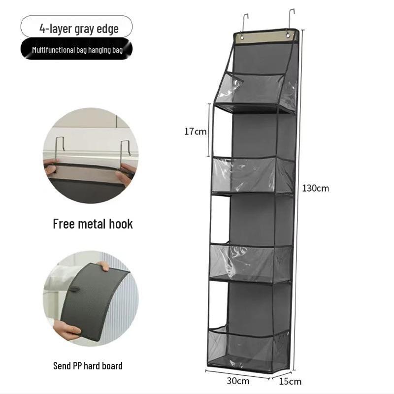 Wall-Mounted Multi-Pocket Organizer - Multi-Layer Storage Bag for Dorms and Homes