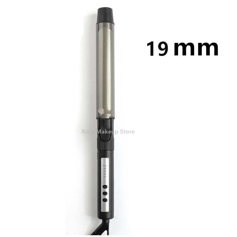 

19мм 25мм 32мм Керамическая плойка для волос Автоматическая вращающаяся плойка Отображение температуры Плойка для волос Защита от ожогов Профессиональная US