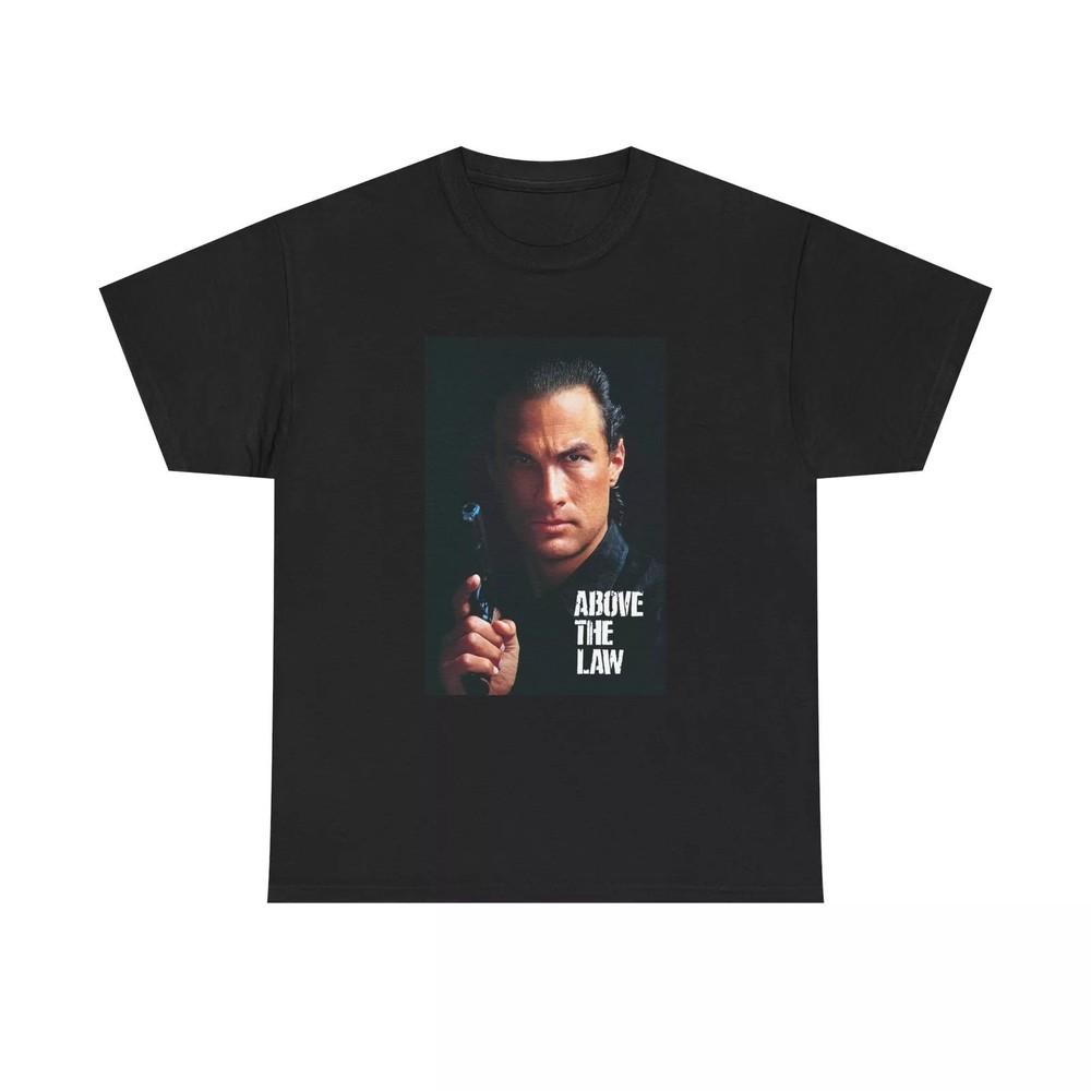 Steven seagal T-shirt vintage retro design 90s Unisex Heavy Cotton Tee Unisex T-Shirt L
