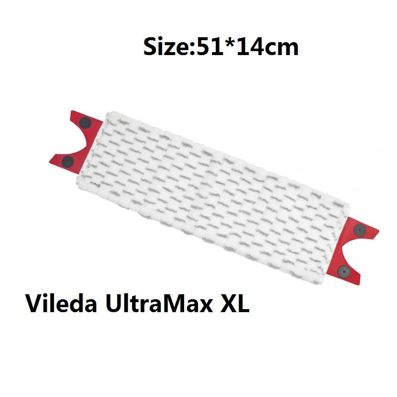 

Microfiber Floor Mop Pads Reusable Flat Spin Mop Cloth Replacement for Vileda UltraMax Quick Drying Machine Washable 51X4cm