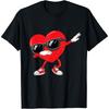 Valentines Day Dabbing Heart Funny Girls Girls Toddler T-Shirt