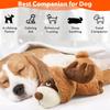 Christmas Eve Elk Bear Toy Dog Heartbeat Toy  Stuffed for Dogs.Dog Comfort Cat Toy for Sleep Aid Cuddle,