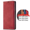 EUCAGR Flip PU Leather Case For Samsung Galaxy S25 S24 Ultra S23 FE Plus A17 A16 A36 A56 A07 A06 A15 A25 A35 A55 A05 A14 A34 A54