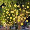 Dia20/30CM Big Globe Rattan Ball Christmas String Light Globe Ball Garland Fairy Light for Tree Holiday Wedding Party Decor
