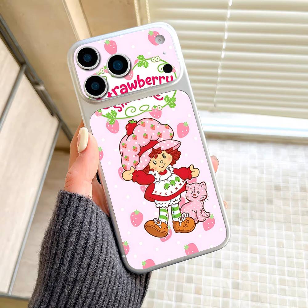 Cartoon Girl S-Strawberry S-Shortcake For IPhone 17 Pro 17 Pro Max Rear Skin Wrap Decal Protective Sticker