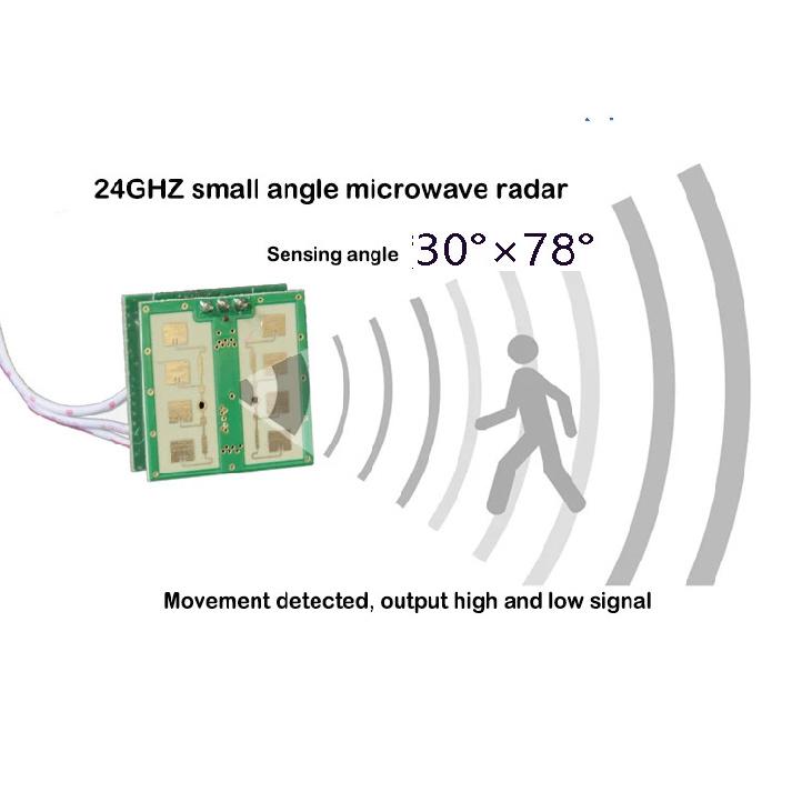 0,3-20M 24GHz Mikrowellen-Radarsensor-Modul 5V keine Verzögerung kleiner Winkel Fahrzeug bewegliches Objekt Mensch-Erfassungskopf Entfernungssensor