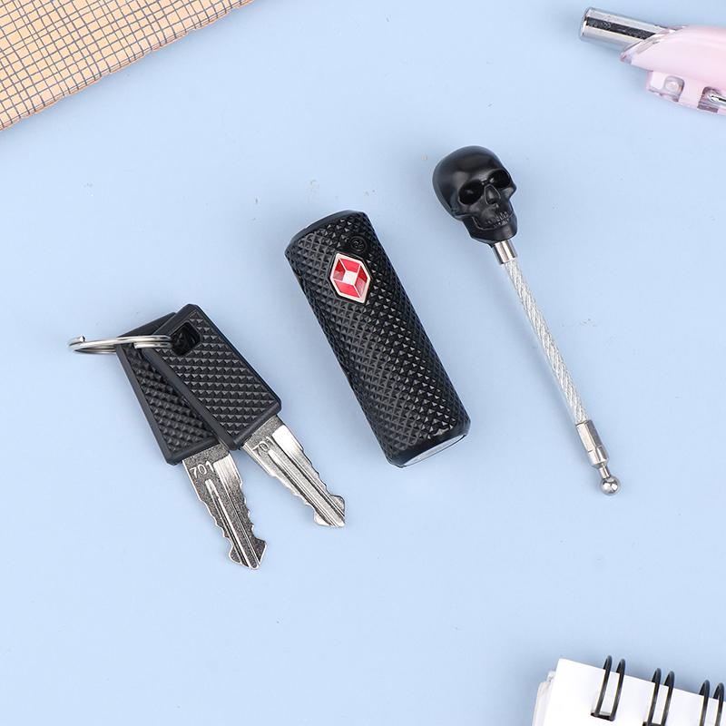 Celní zámek Overseas Lebka Kovový vozík Kufr na zavazadla Batoh Visací zámek s ocelovým lankem Zámek proti krádeži Zámek na zavazadla