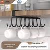 Cross-Border Double Row Hanging Cup Holder - No Punch Needed, Mug Storage for Kitchen