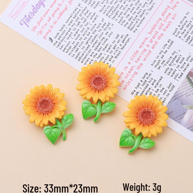 Handmade Sunflower Resin DIY Jewelry Kit