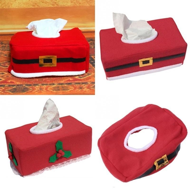 Christmas Towel Sets Belt Buckle Napkin Sets Home Decoration Creative Christmas Dinner Decor Party