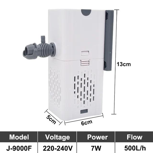 Aquarium Filter Pump Fish Tank Submersible Silent Air Oxygen Aerator Internal Water Pump Aquarium Air Pump Wave Maker 220v