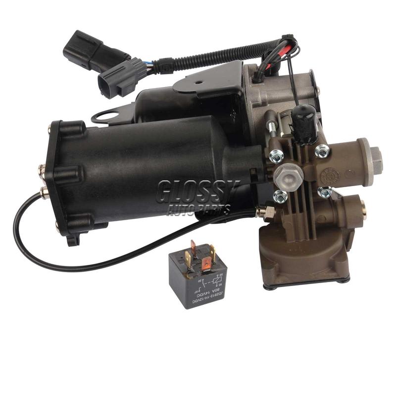 AP03 LR023964 Hitachi Style Air Suspension Compressor Pump +Relay For Land Rover Discovery 3&4 LR3 LR4 Range Rover Sport