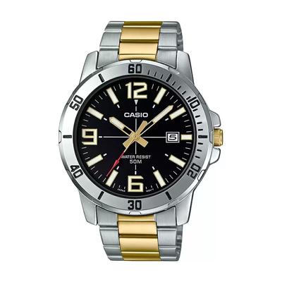 Dwukolorowy analogowy męski zegarek, Casio